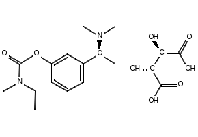 Rivastigmine tartrate structure, CAS 129101-54-8