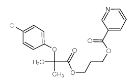 Ronifibrate structure, CAS 42597-57-9
