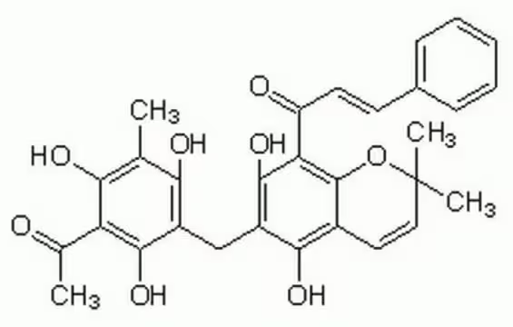 Rottlerin structure, CAS 82-08-6