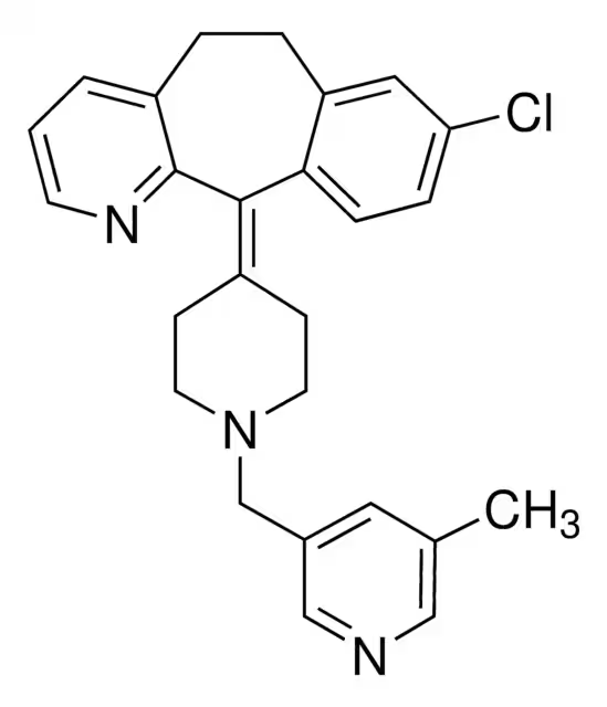 Rupatadine fumarate structure, CAS 158876-82-5