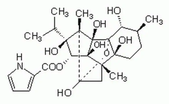 Ryanodine structure, CAS 15662-33-6