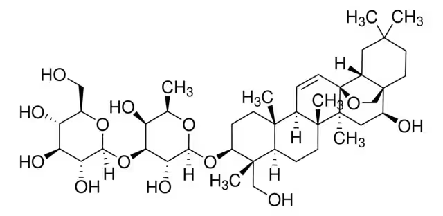 Saikosaponin A structure, CAS 20736-09-8