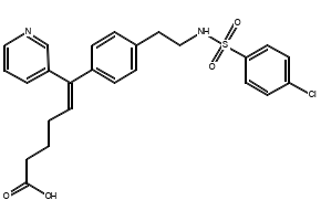 Samixogrel structure, CAS 133276-80-9