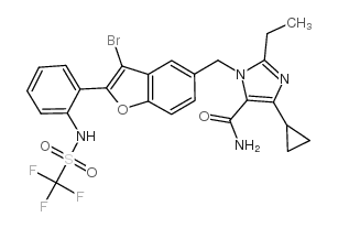 Saprisartan structure, CAS 146623-69-0