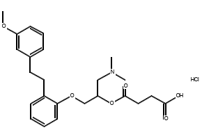 Sarpogrelate structure, CAS 125926-17-2
