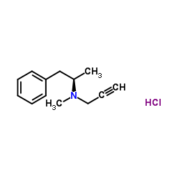 Selegiline hydrochloride structure, CAS 14611-52-0