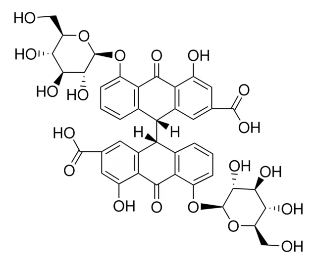 Sennoside A structure, CAS 81-27-6