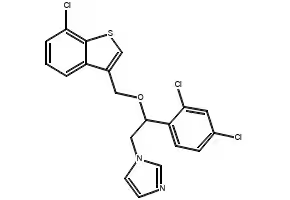 Sertaconazole nitrate structure, CAS 99592-32-2