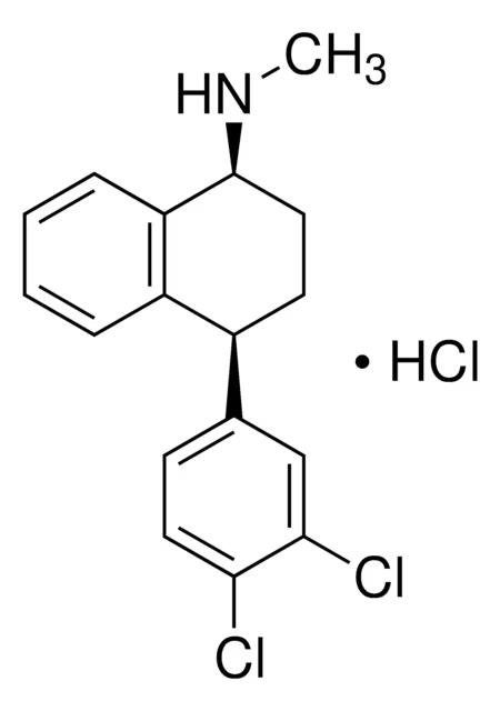 Sertraline structure, CAS 79617-96-2