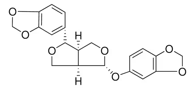 Sesamolin structure, CAS 526-07-8