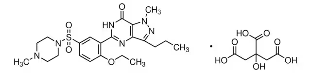 Sildenafil citrate structure, CAS 171599-83-0