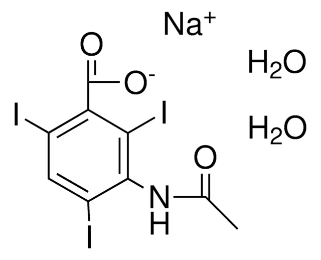 Sodium acetrizoate structure, CAS 129-63-5