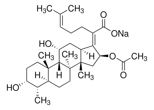 Sodium fusidate structure, CAS 751-94-0