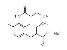 Sodium Tyropanoate structure, CAS 7246-21-1