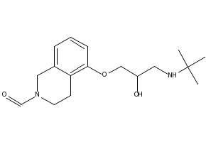 Soquinolol structure, CAS 61563-18-6