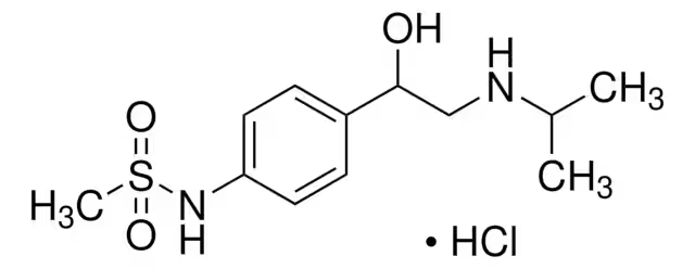 Sotalol hydrochloride structure, CAS 959-24-0