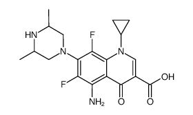 Sparfloxacin structure, CAS 111542-93-9