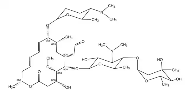 Spiramycin structure, CAS 8025-81-8