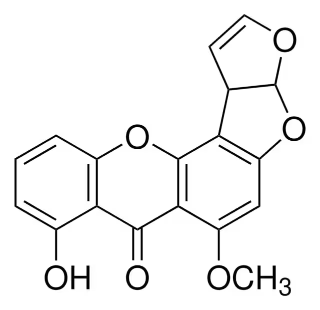 Sterigmatocystin structure, CAS 10048-13-2