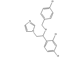 Sulconazole structure, CAS 61318-90-9