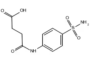 Sulfasuccinamide structure, CAS 3563-14-2