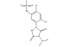 Sulfentrazone structure, CAS 122836-35-5
