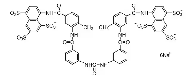 Suramin sodium structure, CAS 129-46-4