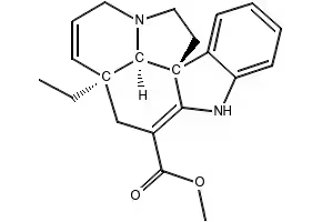 Tabersonine structure, CAS 4429-63-4