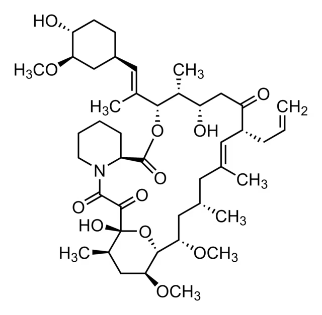 Tacrolimus structure, CAS 104987-11-3
