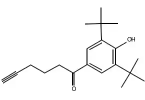 Tebufelone structure, CAS 112018-00-5