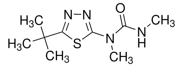 Tebuthiuron structure, CAS 34014-18-1