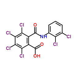 Tecloftalam structure, CAS 76280-91-6