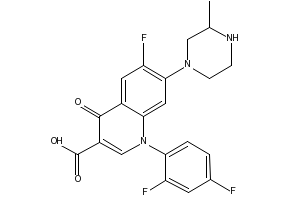 Temafloxacin structure, CAS 108319-06-8