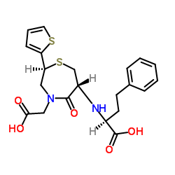 Temocaprilat structure, CAS 110221-53-9