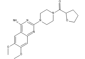 Terazosin structure, CAS 63590-64-7