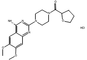 Terazosin hydrochloride structure, CAS 63074-08-8
