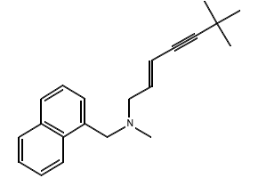 Terbinafine structure, CAS 91161-71-6
