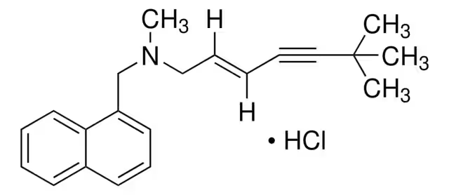 Terbinafine hydrochloride structure, CAS 78628-80-5