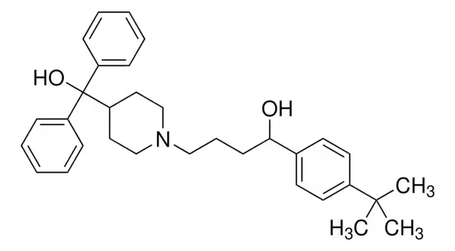 Terfenadine structure, CAS 50679-08-8
