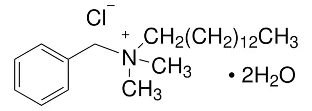 Tetradecyl dimethyl benzyl ammonium chloride structure, CAS 139-08-2