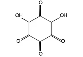 Tetrahydroxy-1,4-benzoquinone structure, CAS 319-89-1