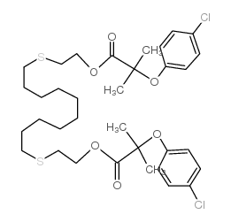 Tiafibrate structure, CAS 55837-28-0