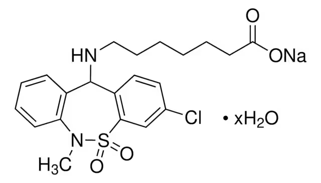 Tianeptine structure, CAS 66981-73-5