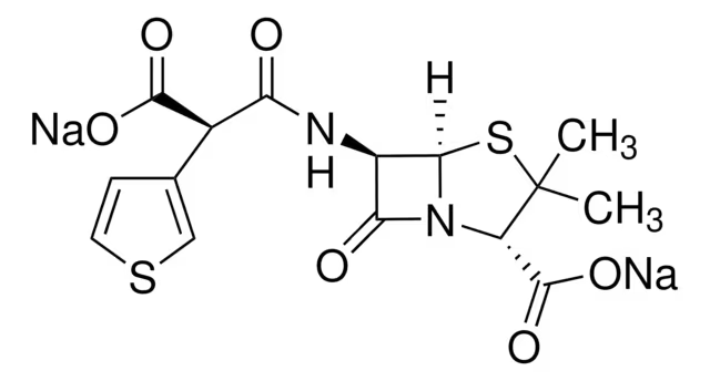 Ticarcillin structure, CAS 34787-01-4