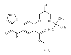 Tienoxolol structure, CAS 90055-97-3