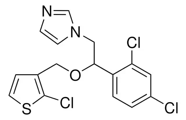 Tioconazole structure, CAS 65899-73-2