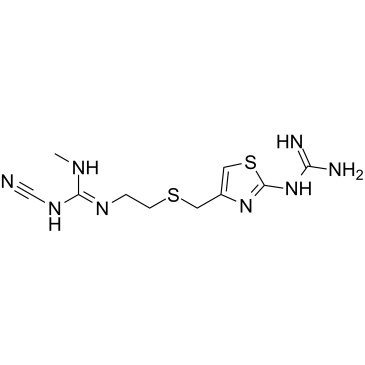 Tiotidine structure, CAS 69014-14-8