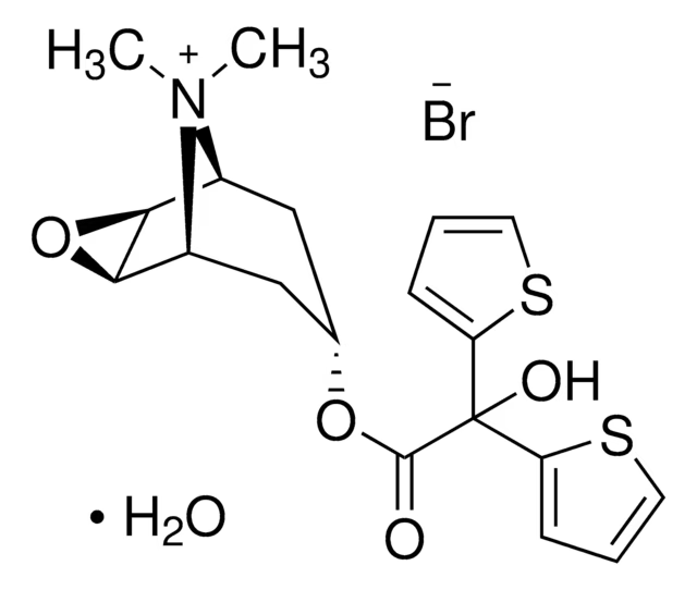Tiotropium bromide structure, CAS 136310-93-5