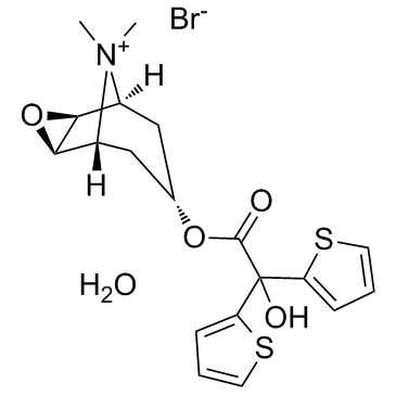 Tiotropium bromide hydrate structure, CAS 139404-48-1