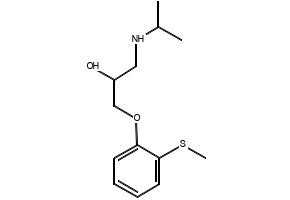 Tiprenolol structure, CAS 26481-51-6